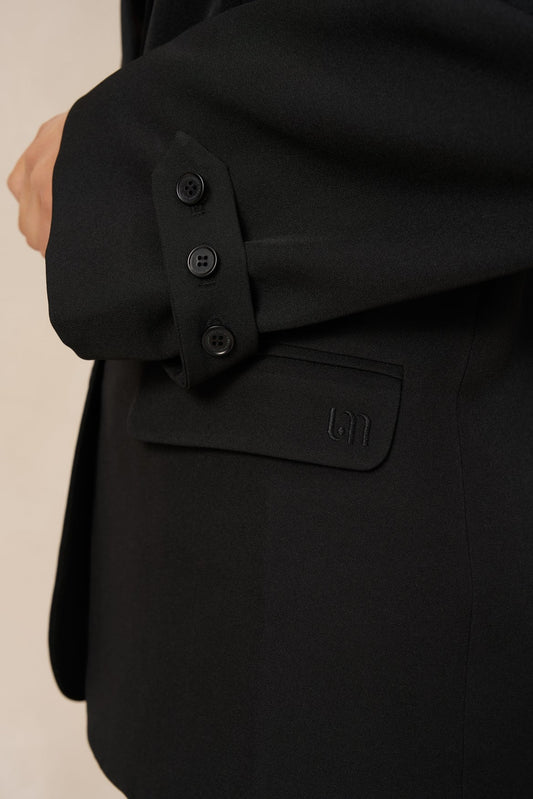 lofty manner Blazer Jadie - Strap Detail | Black