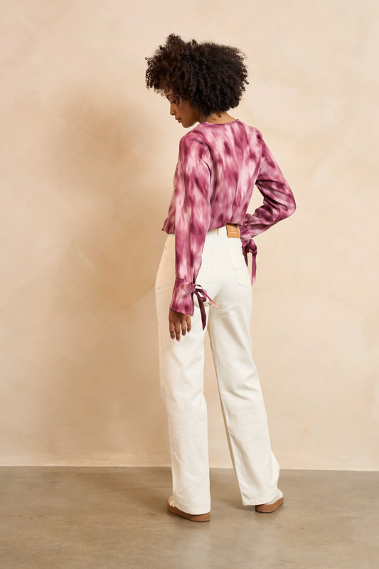 lofty manner Bluse Lora | Mauve ombre