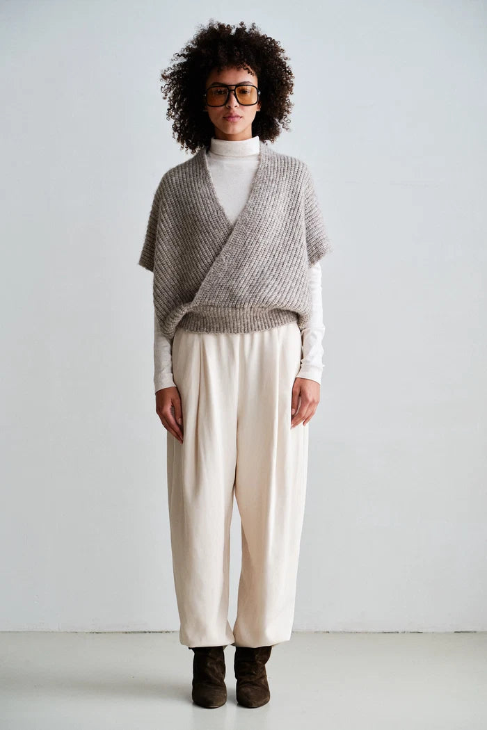 PENN & INK JUMPER | BROWN MELANGE (W26C396)