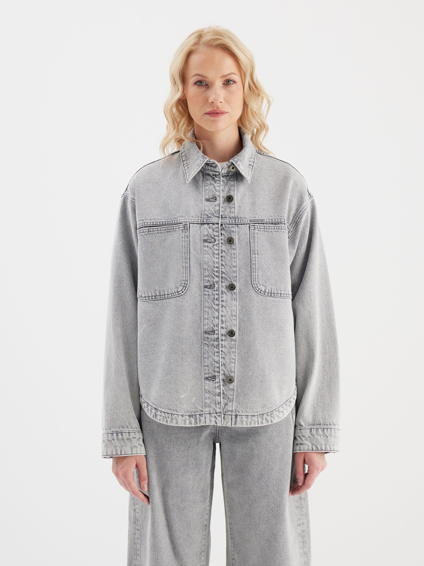 C.O.J Cup Of Joe Denim - Jeans Jacke Tamara | Marble Grey