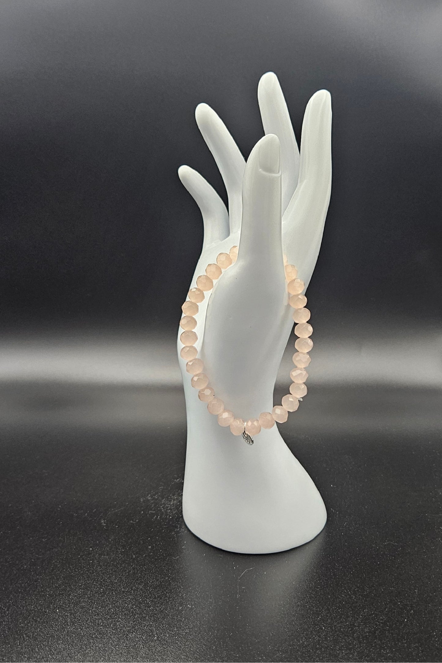 Biba Kristall Armband XL | Creme