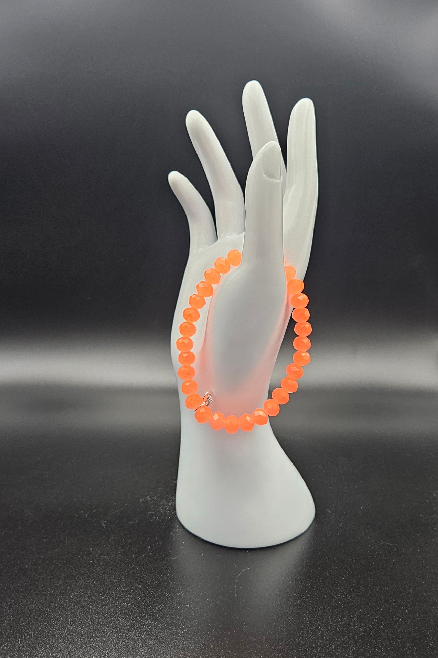 Biba Kristall Armband XL | Neon Orange