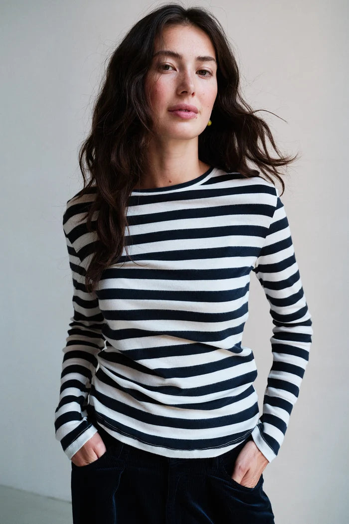 PENN & INK LONGSLEEVE | NAVY-ECRU (W26T1344LTD)