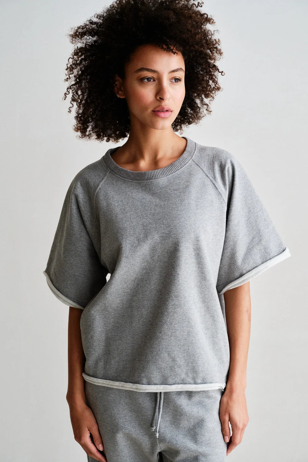 PENN & INK SWEATER | GREY MELANGE (W26T1314)