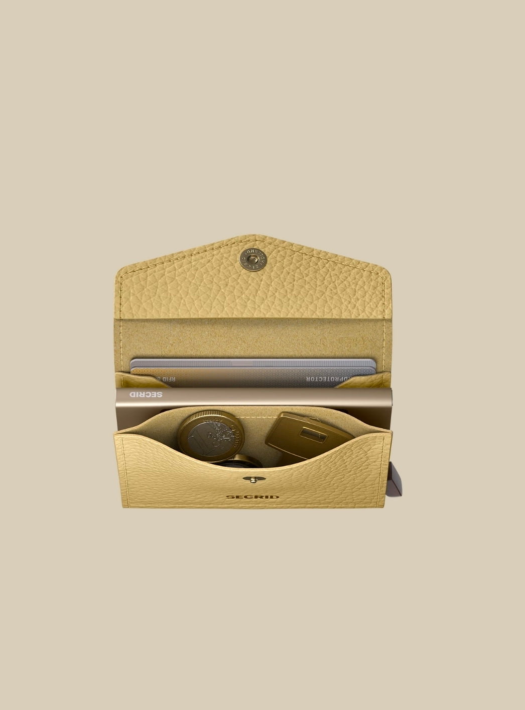 Secrid Envelope Wallet Pebble | Butter Yellow