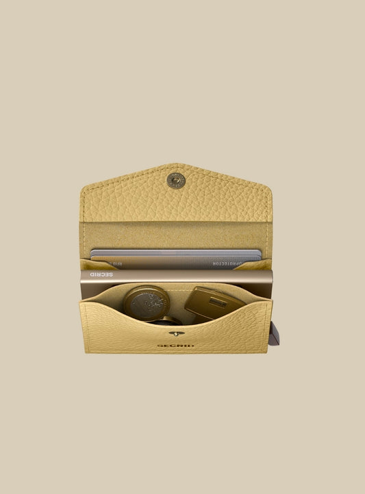 Secrid Envelope Wallet Pebble | Butter Yellow