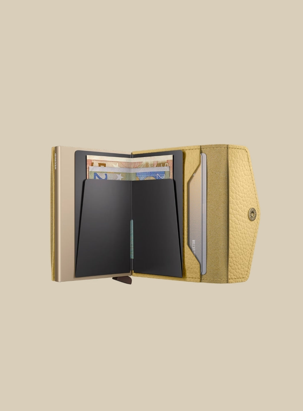 Secrid Envelope Wallet Pebble | Butter Yellow