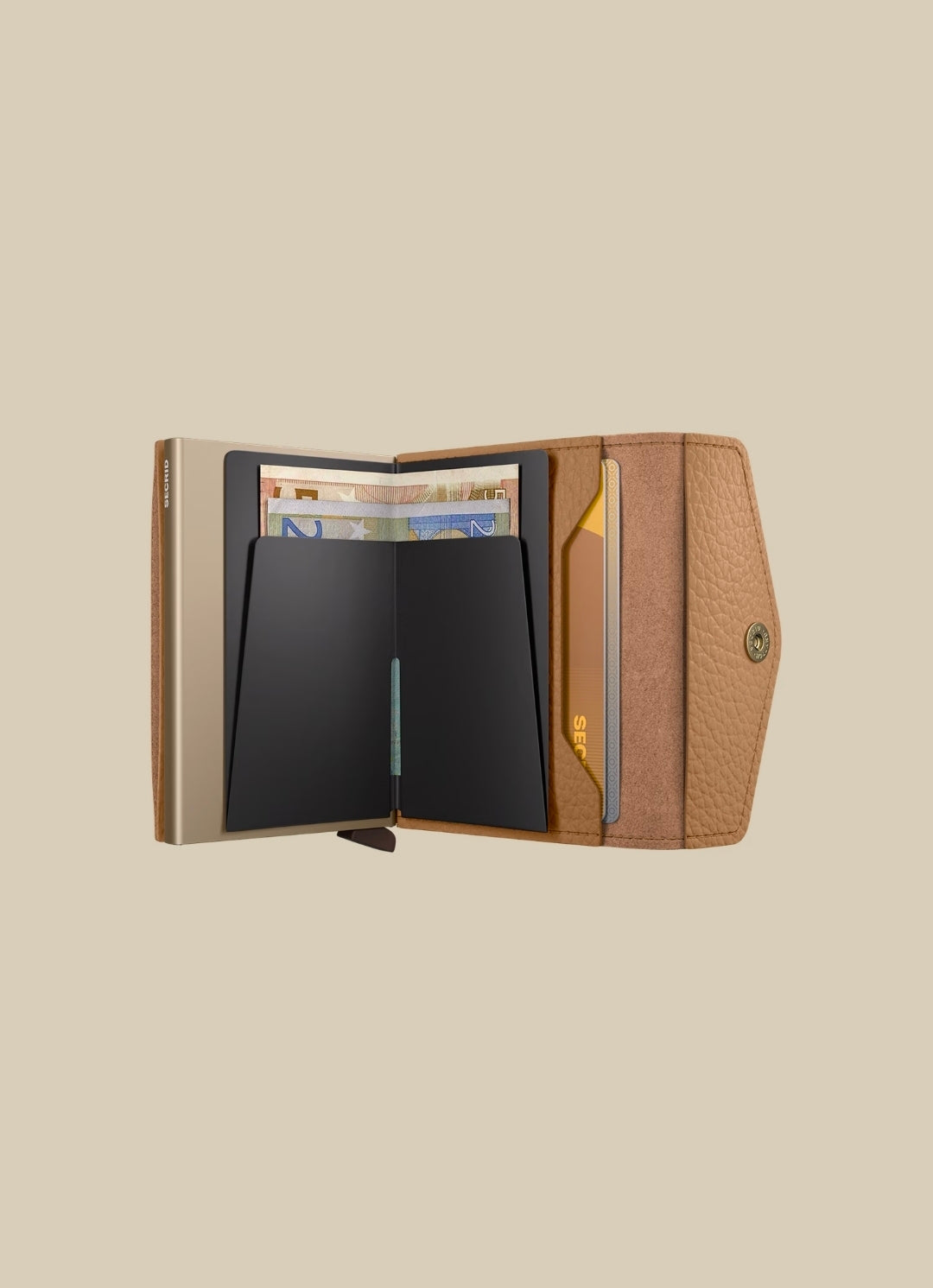 Secrid Envelope Wallet Pebble | Cappucino