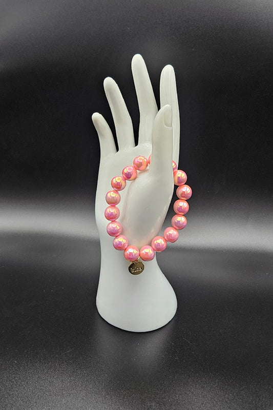 biba Traumperlen Armband Altrosa – glänzend & sommerlich | Medium
