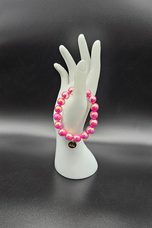 biba Traumperlen Armband lila glänzend – modernes Summer Feeling | Medium
