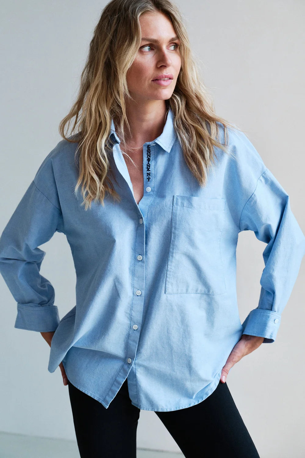 PENN & INK BLOUSE | OXFORD (W26Z925LTD)