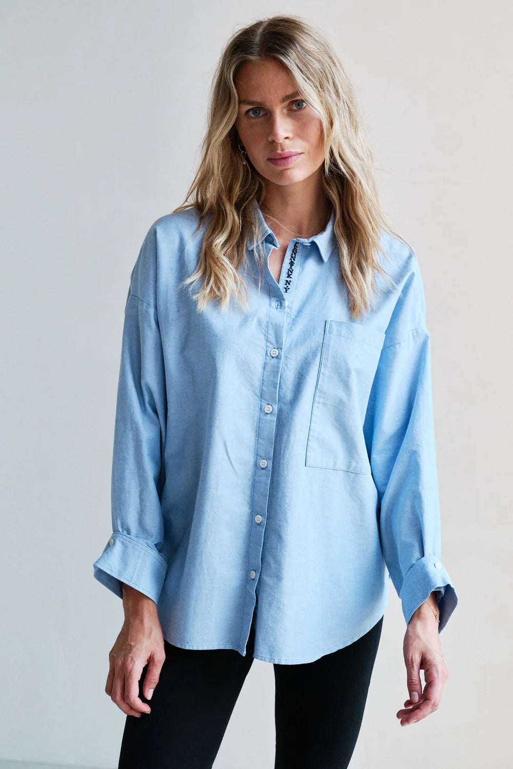PENN & INK BLOUSE | OXFORD (W26Z925LTD)