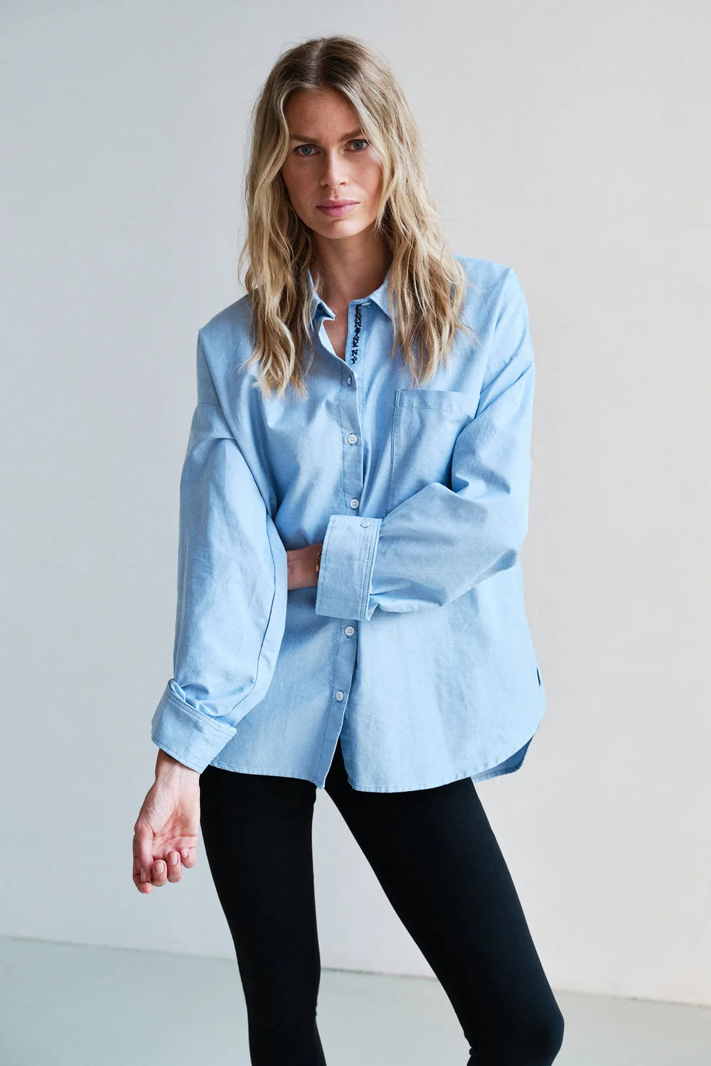 PENN & INK BLOUSE | OXFORD (W26Z925LTD)