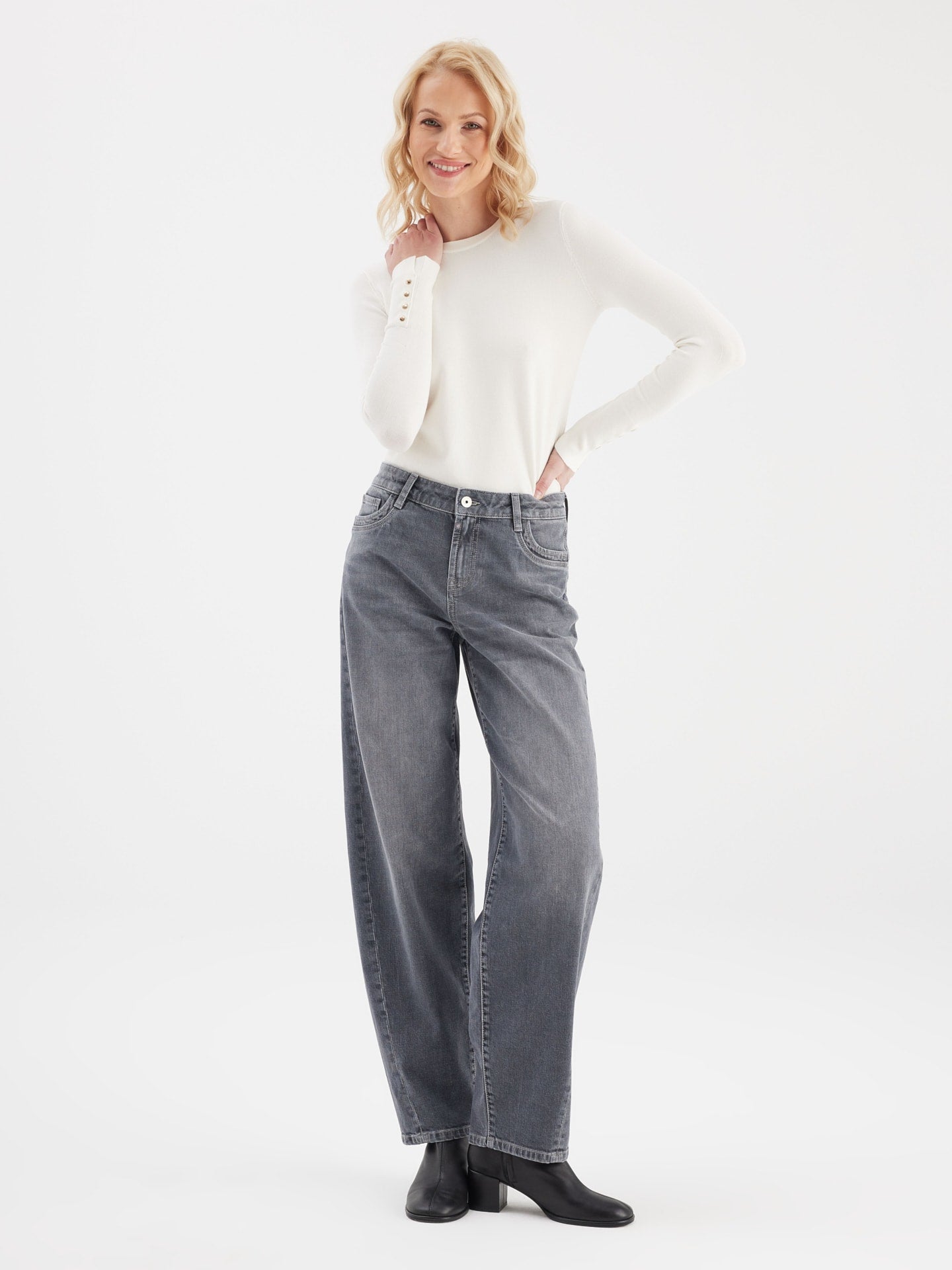 C.O.J Cup Of Joe Denim - Jeans Beth | Dark Grey Vintage