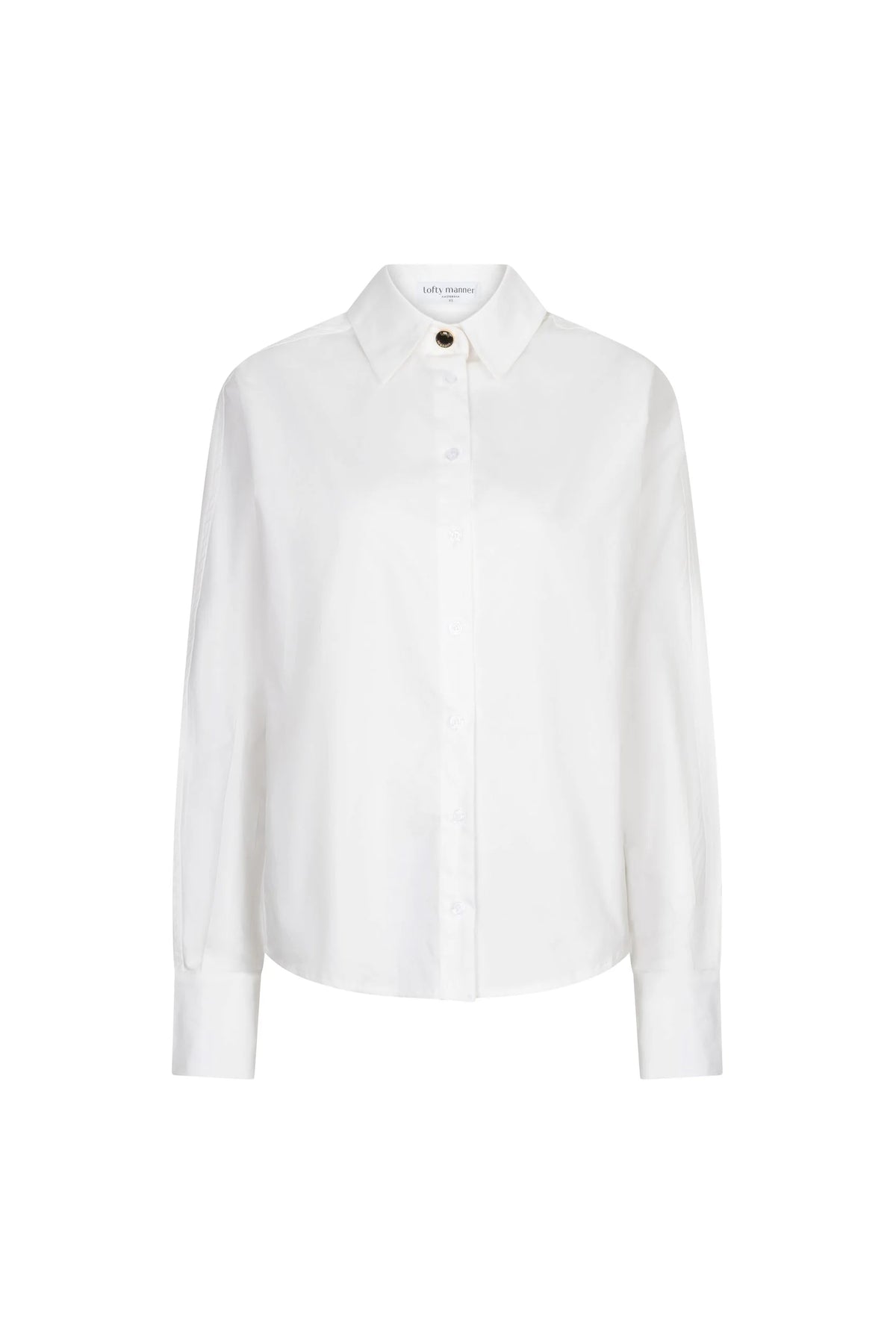 lofty manner Bluse Kila - Relaxed Poplin | White
