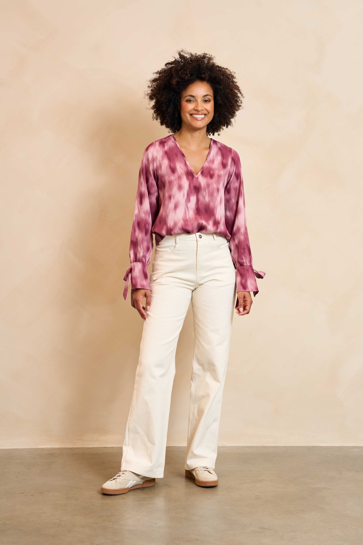 lofty manner Bluse Lora | Mauve ombre