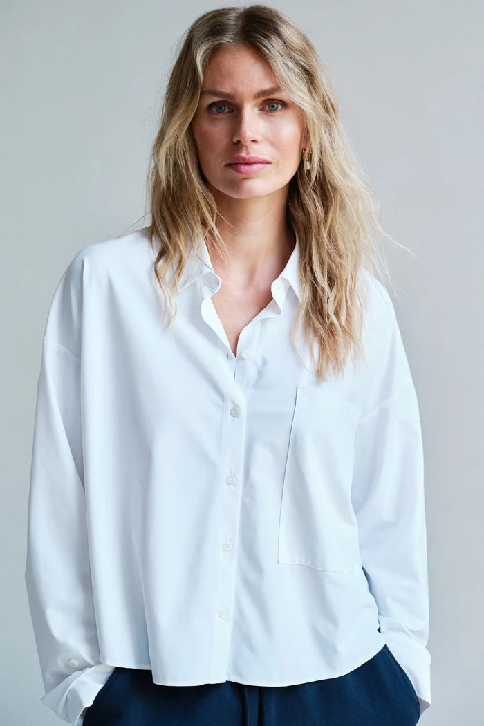 PENN & INK BLOUSE | WHITE (W26N1795LTD)