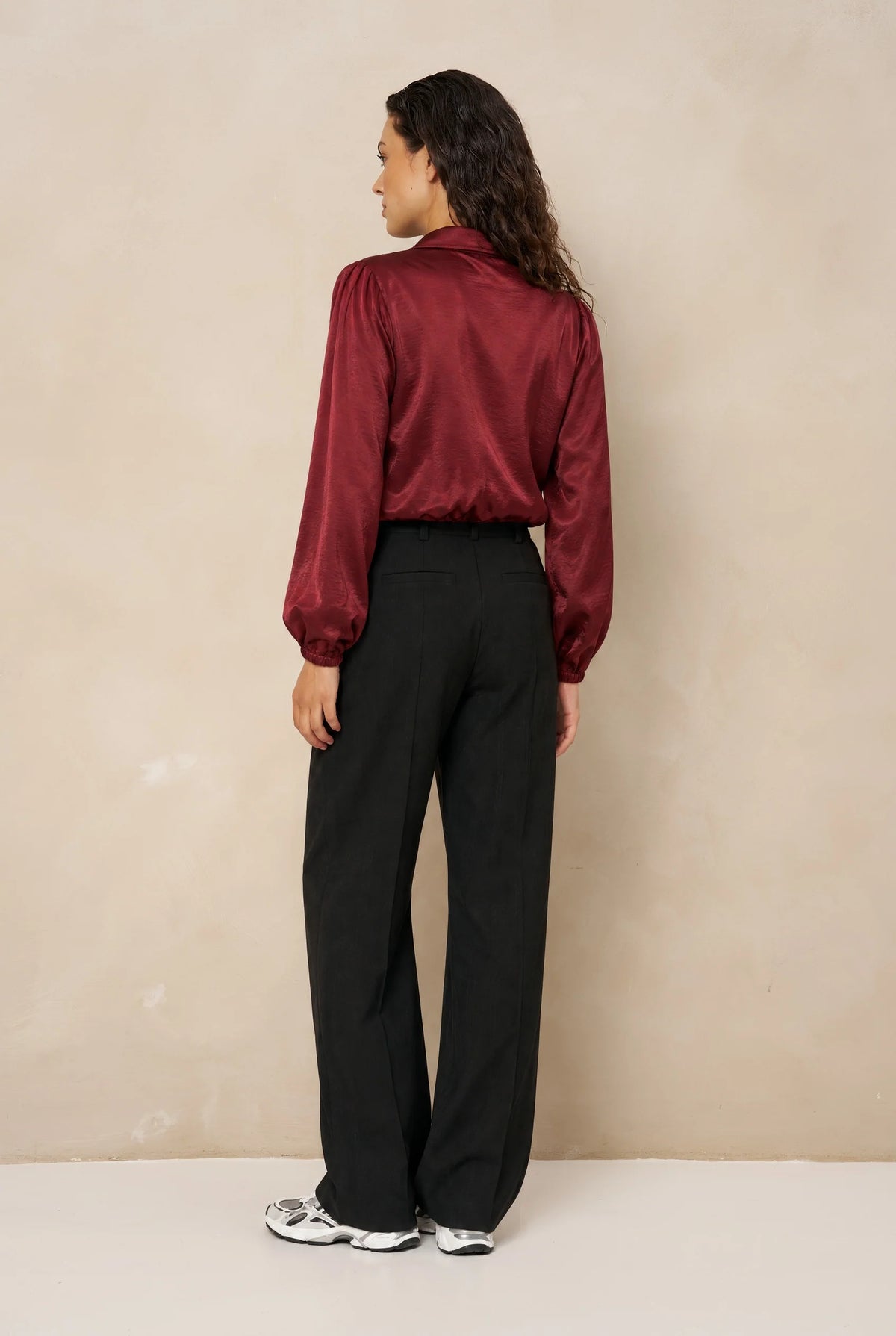 lofty manner Jacket Kairi - Satin Bomber | Burgundy
