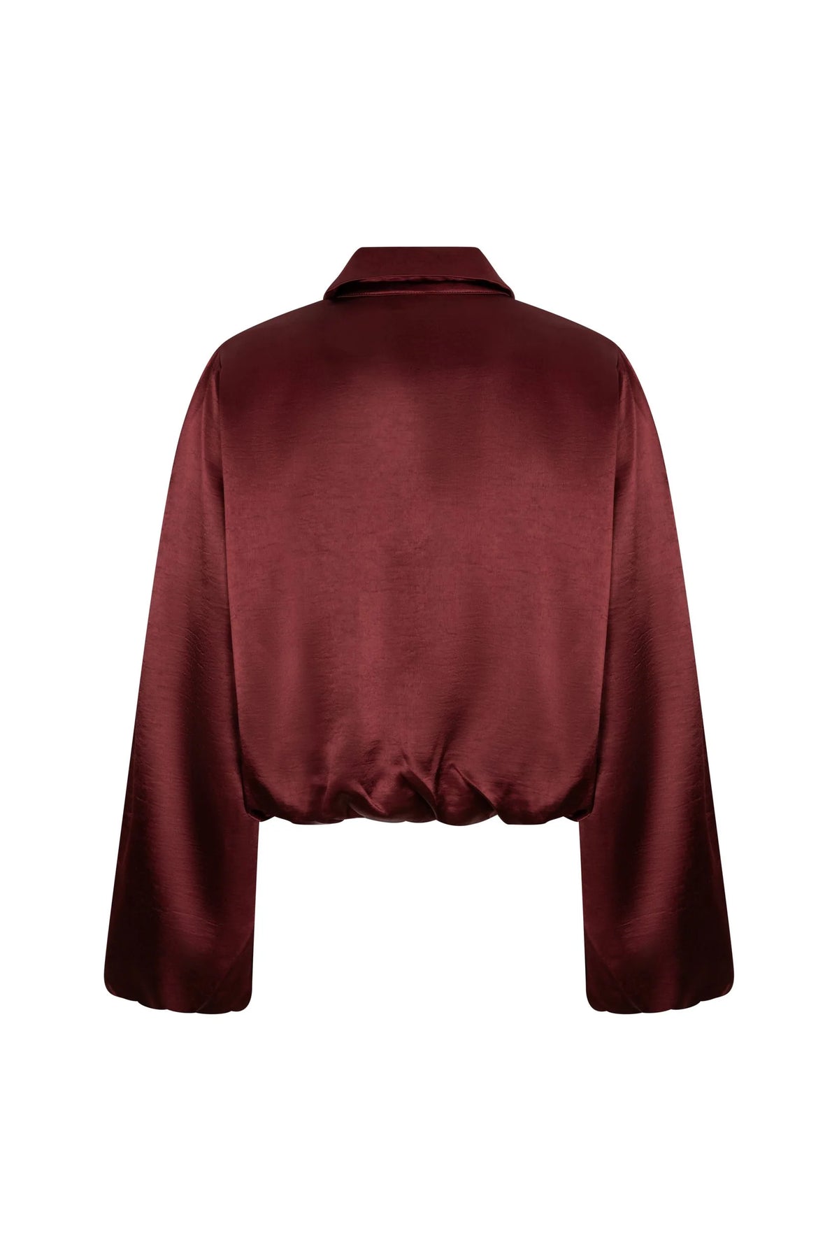 lofty manner Jacket Kairi - Satin Bomber | Burgundy