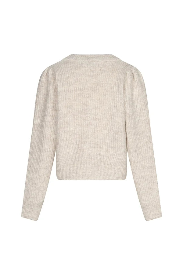 lofty manner Cardigan Lily - Classic V-Neck | Cream