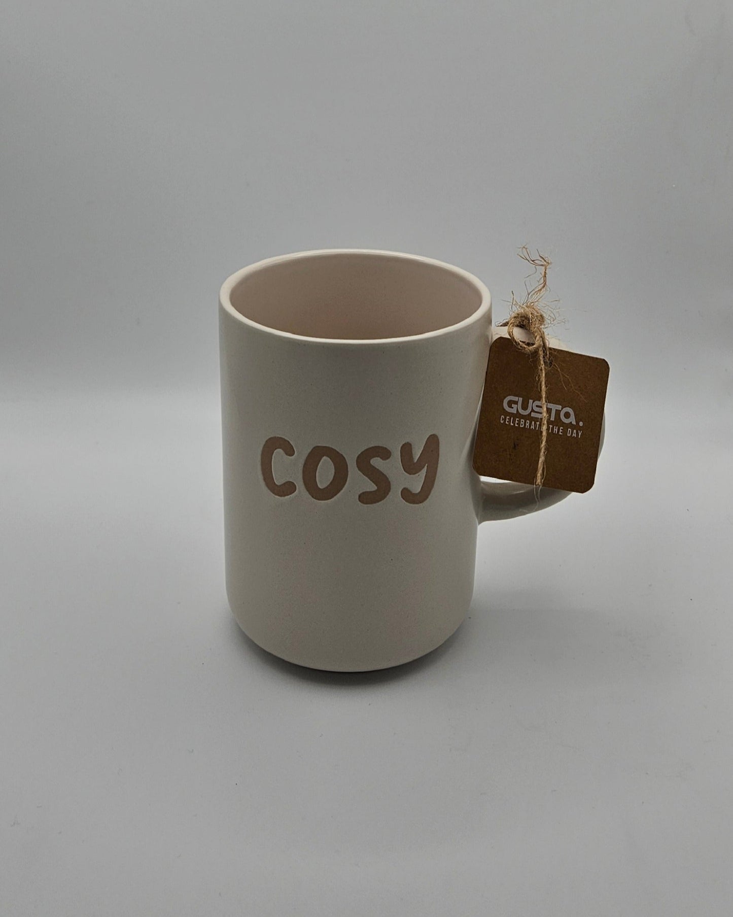 Henkel Kaffeepott GUSTA COSY Print – Beige matt Keramik 470 ml