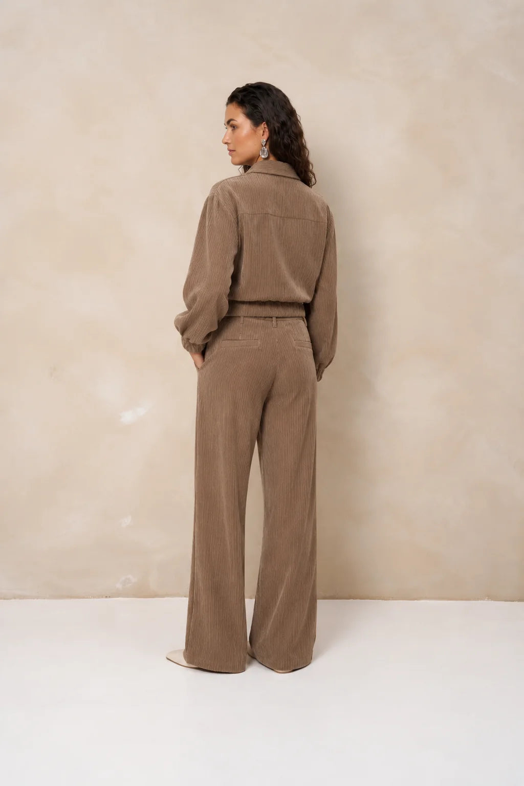 lofty manner Hose Josy - Pleated Corduroy | Taupe