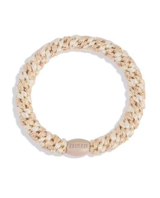 KKNEKKI® Haarband REGULAR | Ivory-Beige Gliltter Stripe