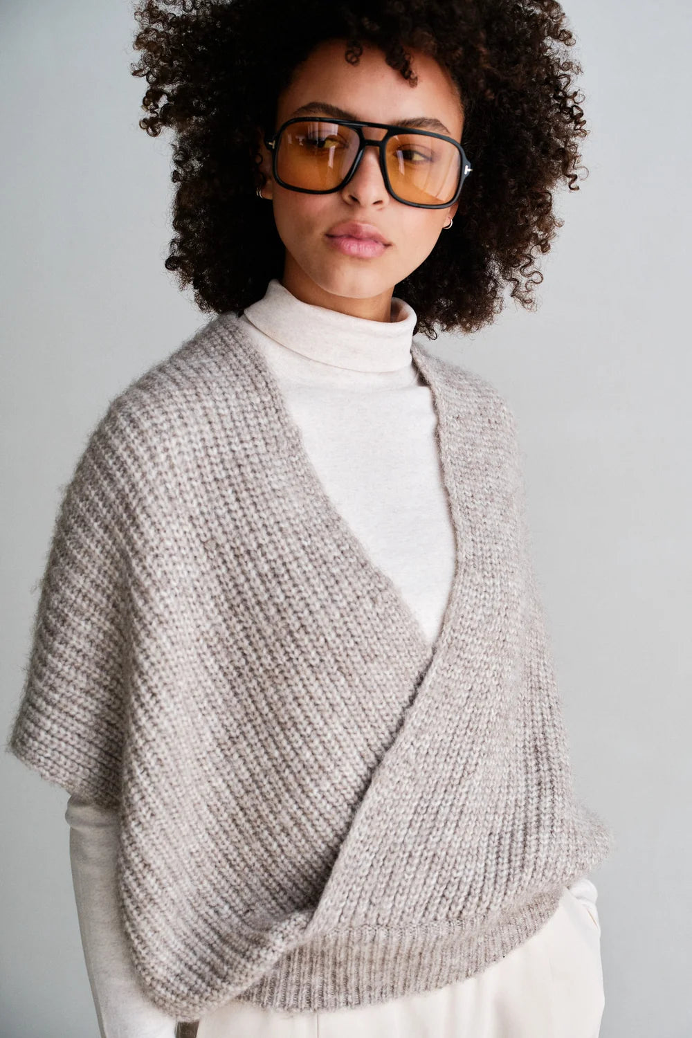 PENN & INK JUMPER | BROWN MELANGE (W26C396)