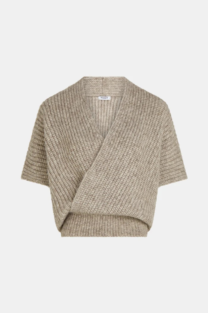 PENN & INK JUMPER | BROWN MELANGE (W26C396)