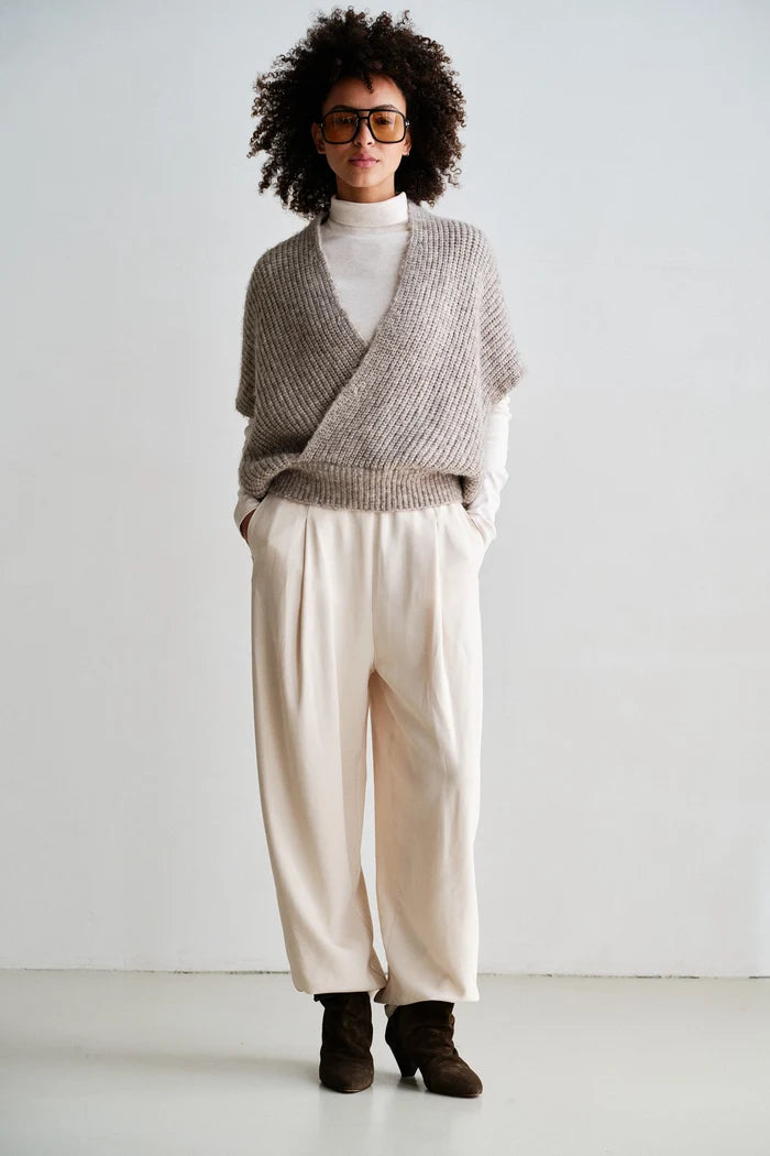 PENN & INK JUMPER | BROWN MELANGE (W26C396)