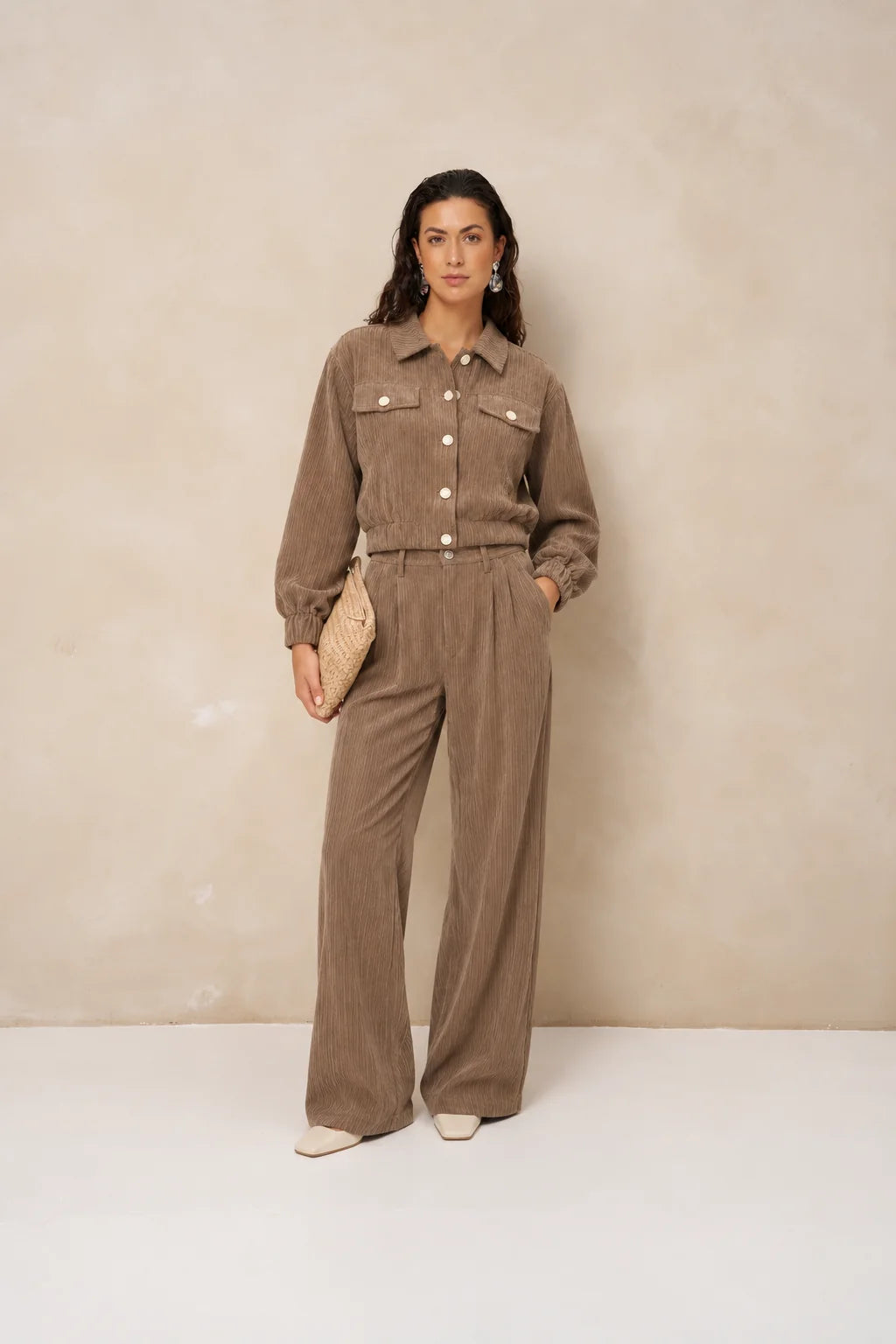 lofty manner Jacket Jaxy - Corduroy | Taupe