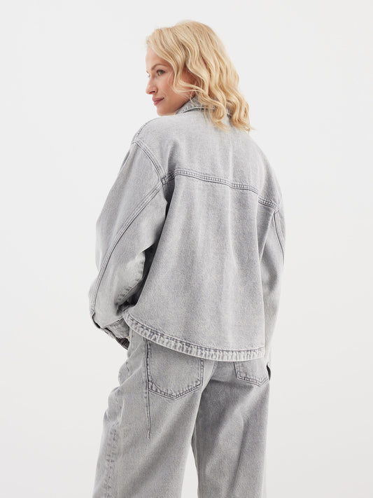 C.O.J Cup Of Joe Denim - Jeans Jacke Tamara | Marble Grey
