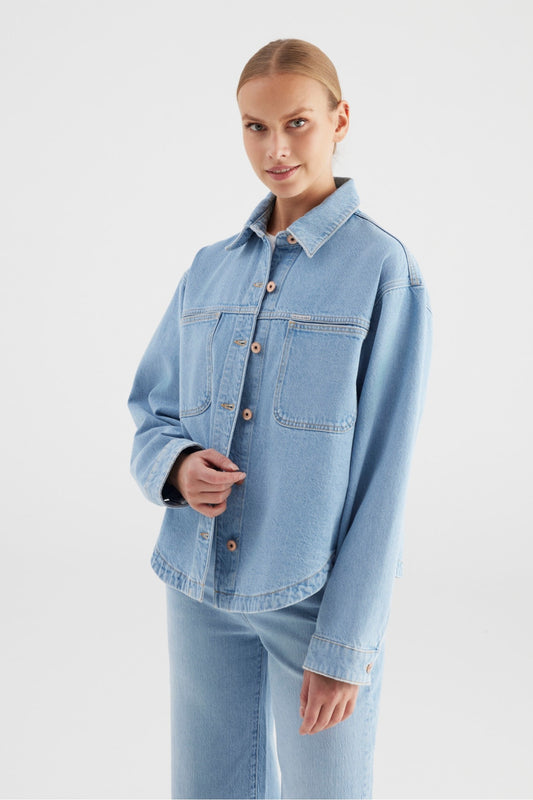 C.O.J Cup Of Joe Denim - Jeans Jacke Tamara | Light Blue