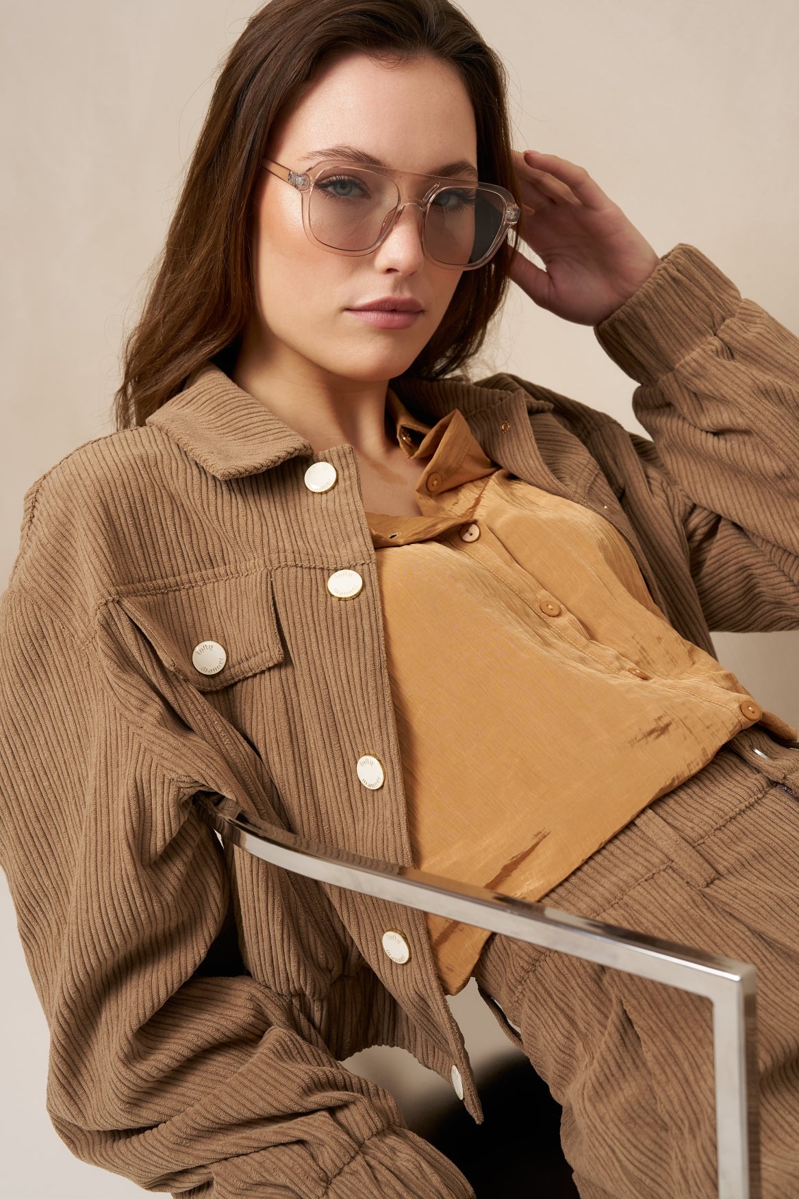 lofty manner Jacket Jaxy - Corduroy | Taupe