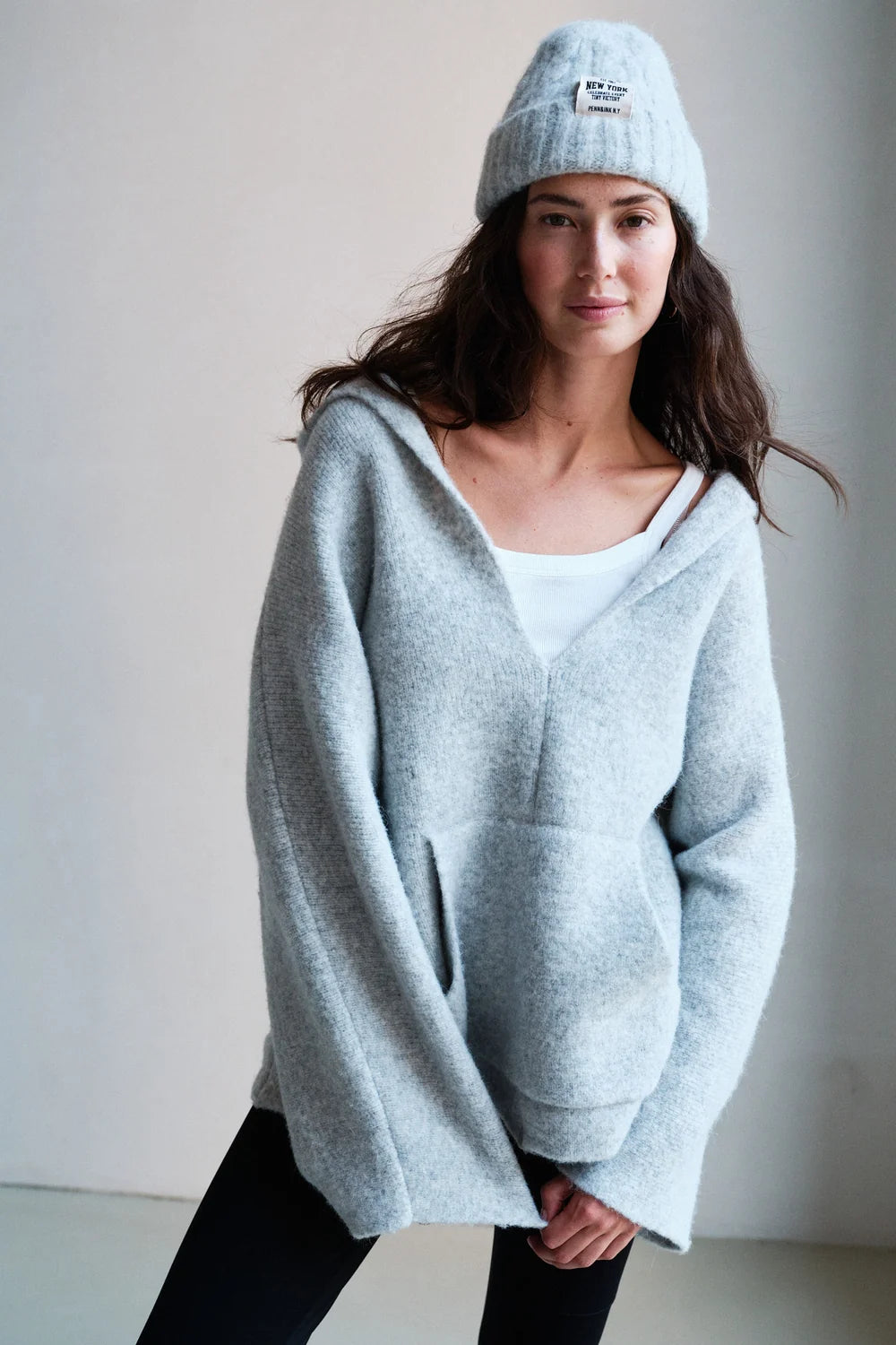 PENN & INK JUMPER | GREY MELANGE (W26C453LTD)