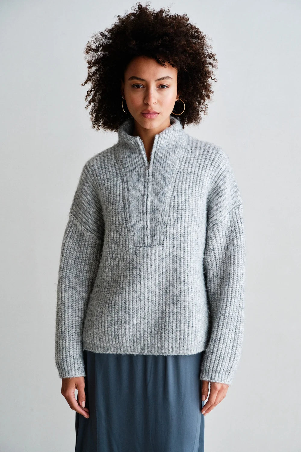 PENN & INK JUMPER | GREY MELANGE (W26C395)