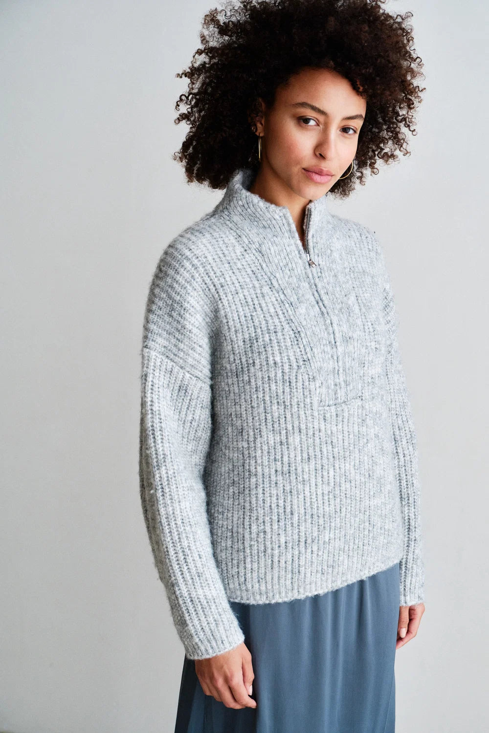 PENN & INK JUMPER | GREY MELANGE (W26C395)