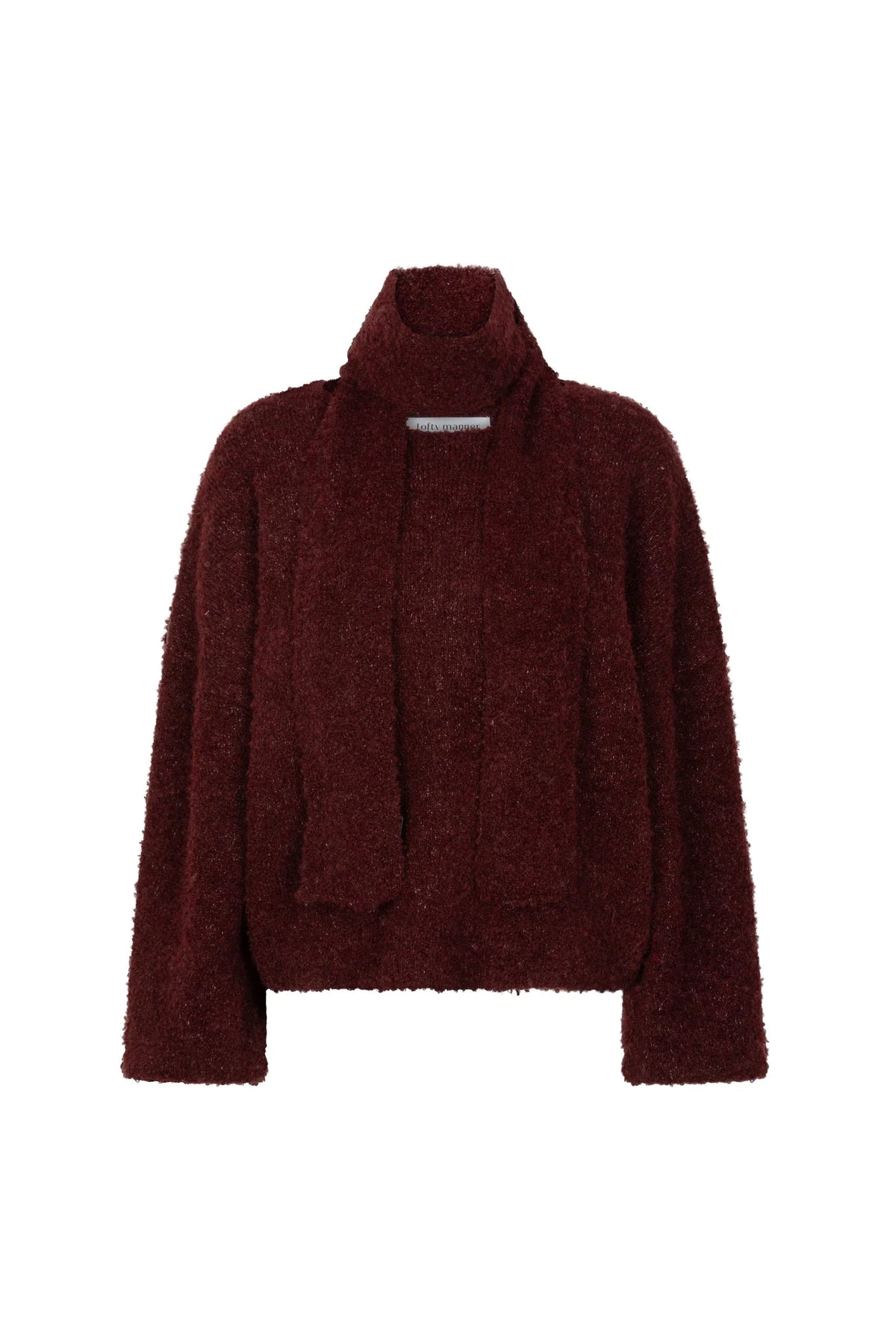 lofty manner Jumper Kira - Relaxed Knit | Burgundy