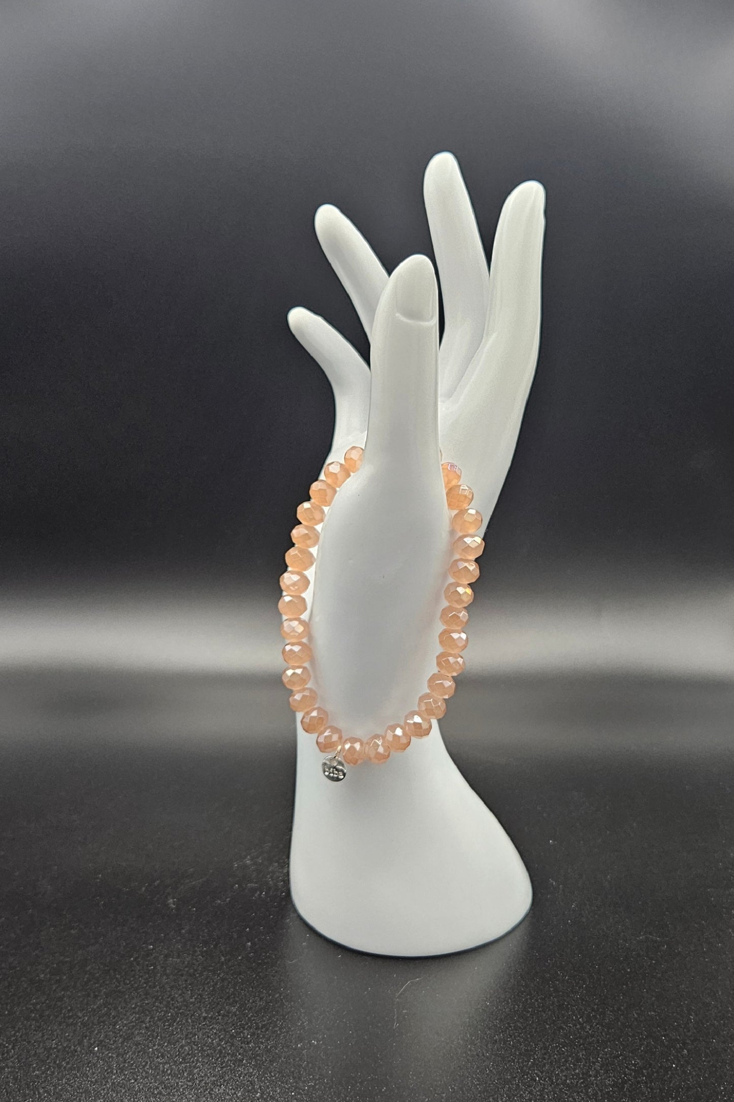 Biba Kristall Armband XL | Beige