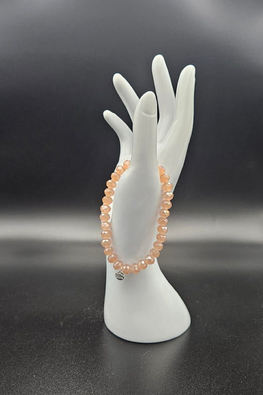 Biba Kristall Armband XL | Beige