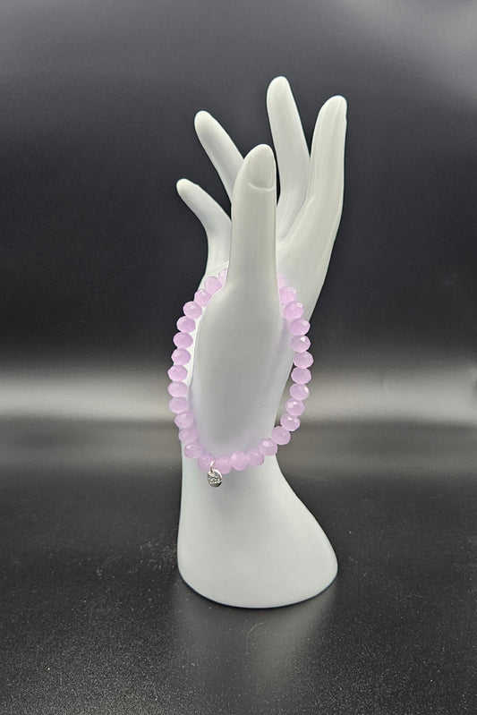 Biba Kristall Armband XL | Flieder
