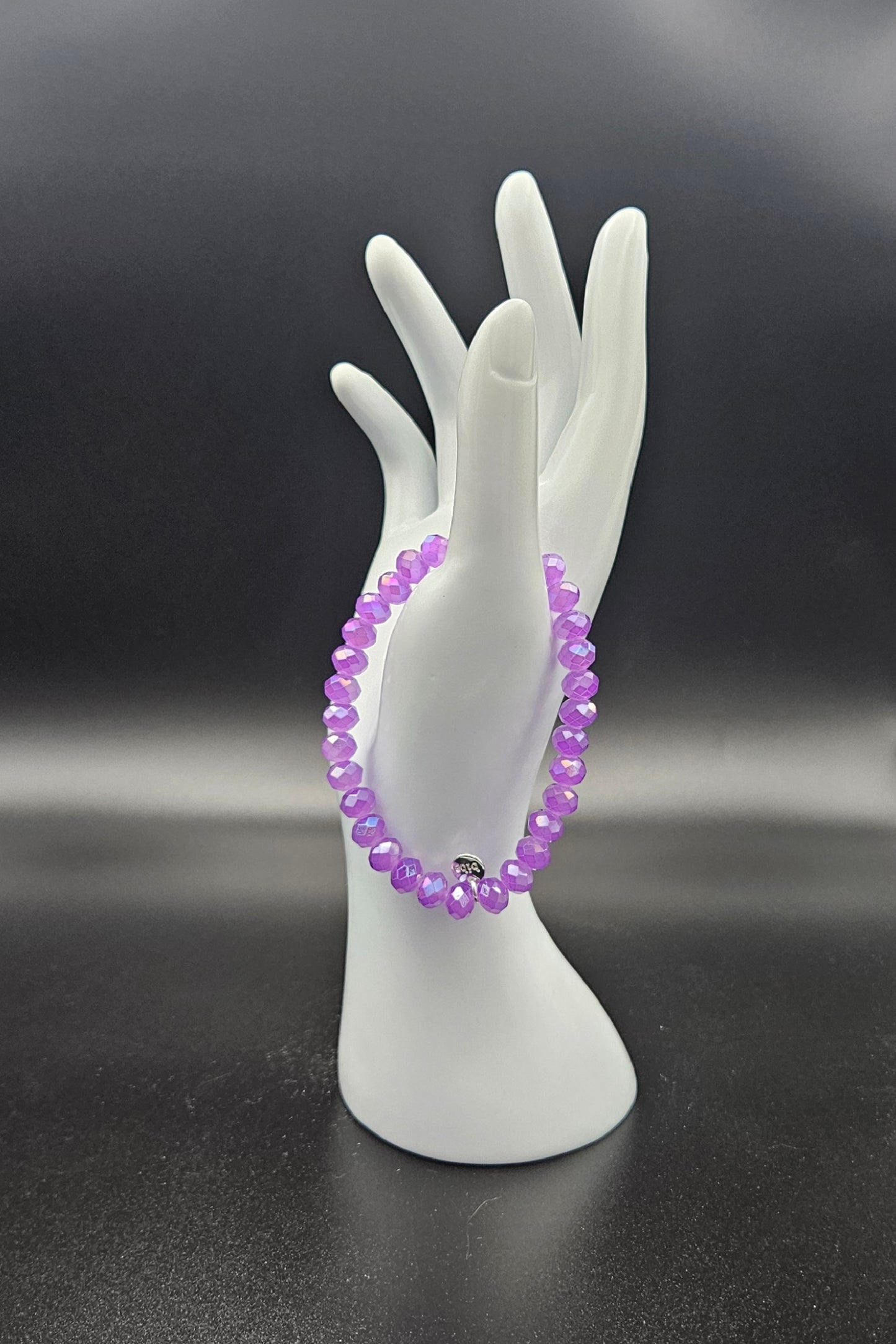 Biba Kristall Armband XL | Violett