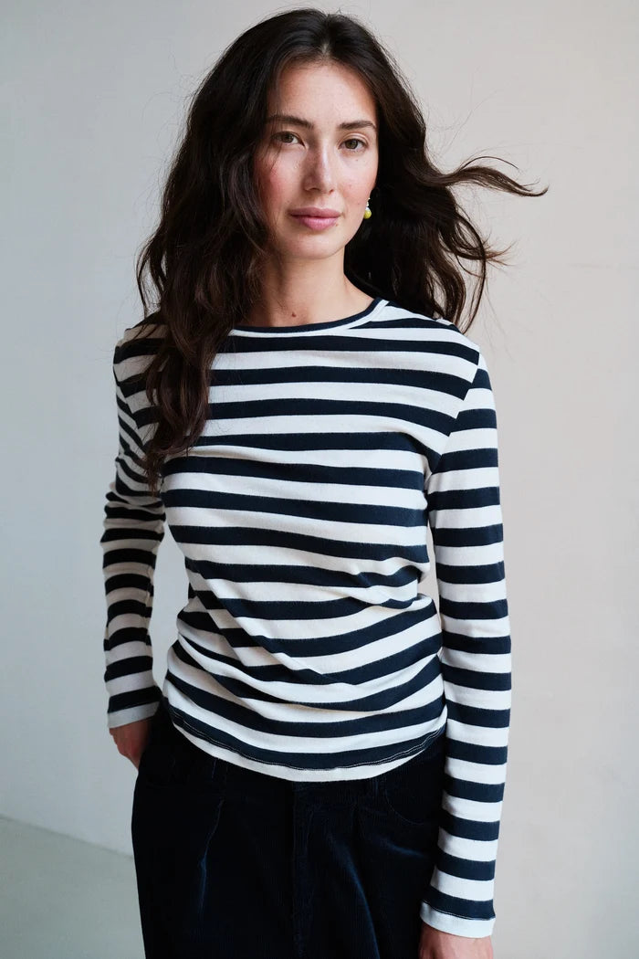 PENN & INK LONGSLEEVE | NAVY-ECRU (W26T1344LTD)