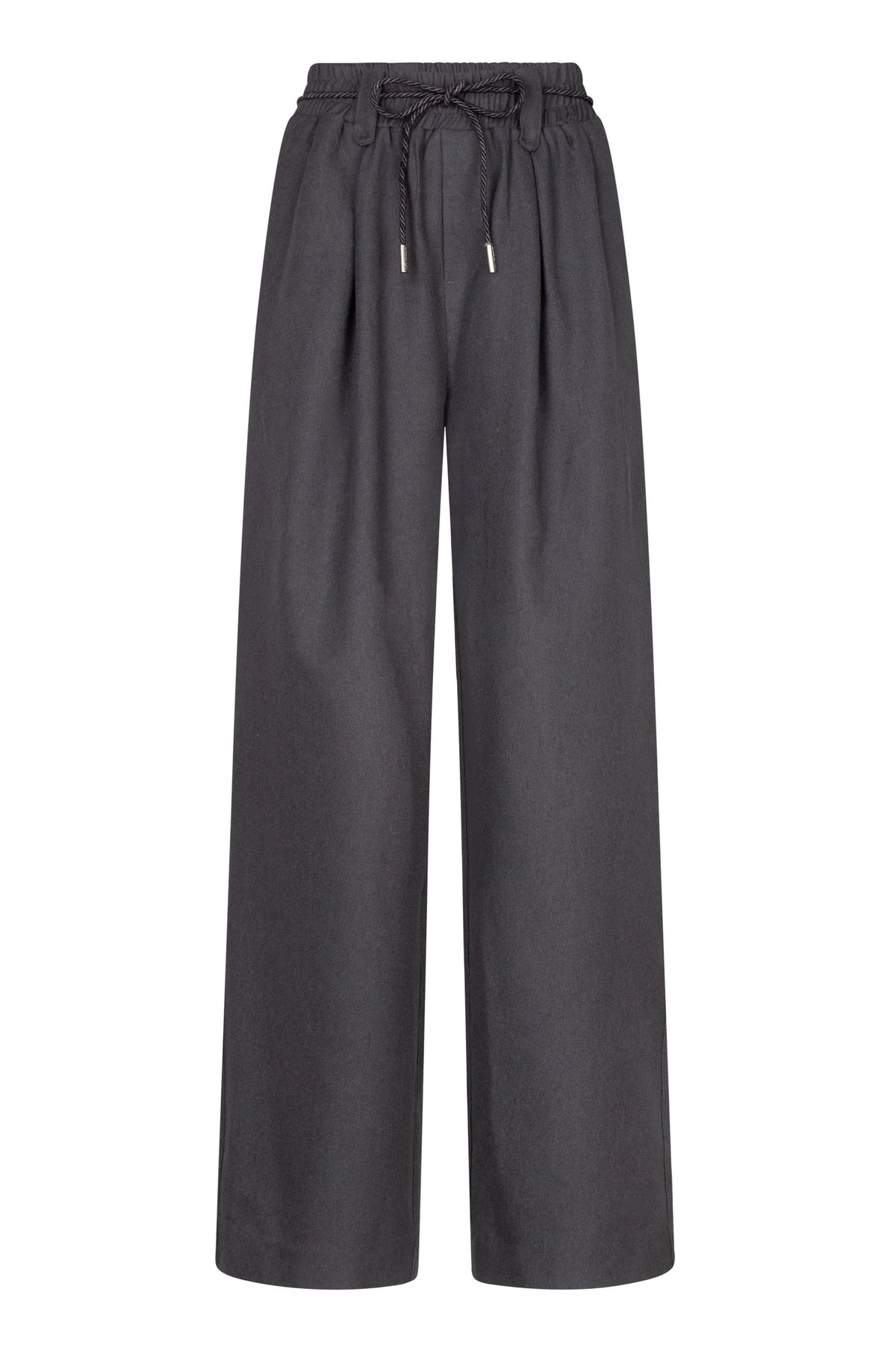 lofty manner Hose Kela - Pleated Tailored | Anthracite