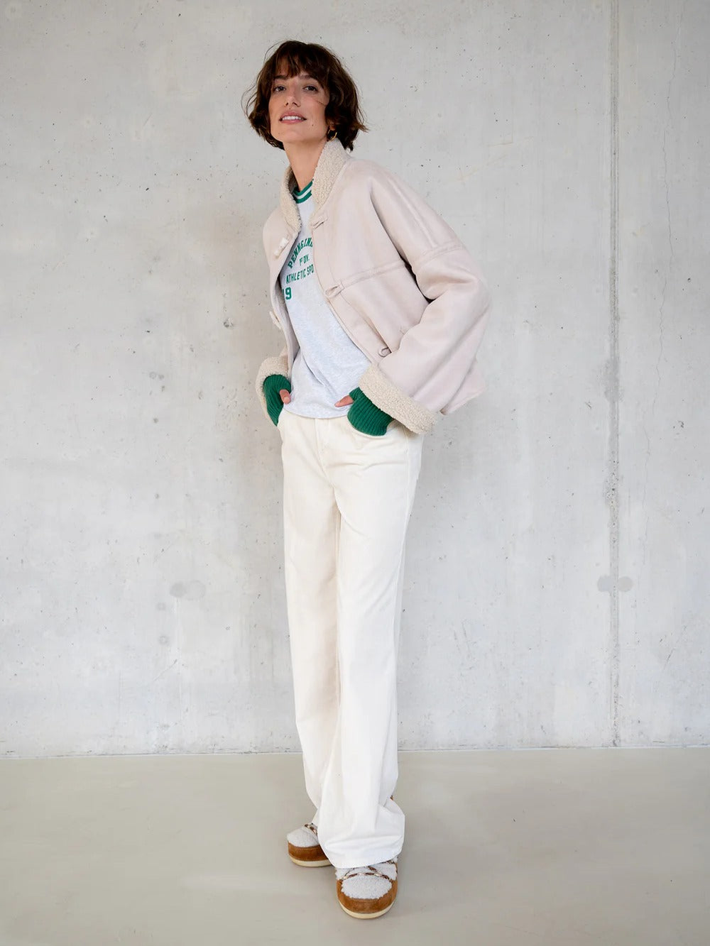 Penn & Ink N.Y JACKET (W25C321LTD) ECRU