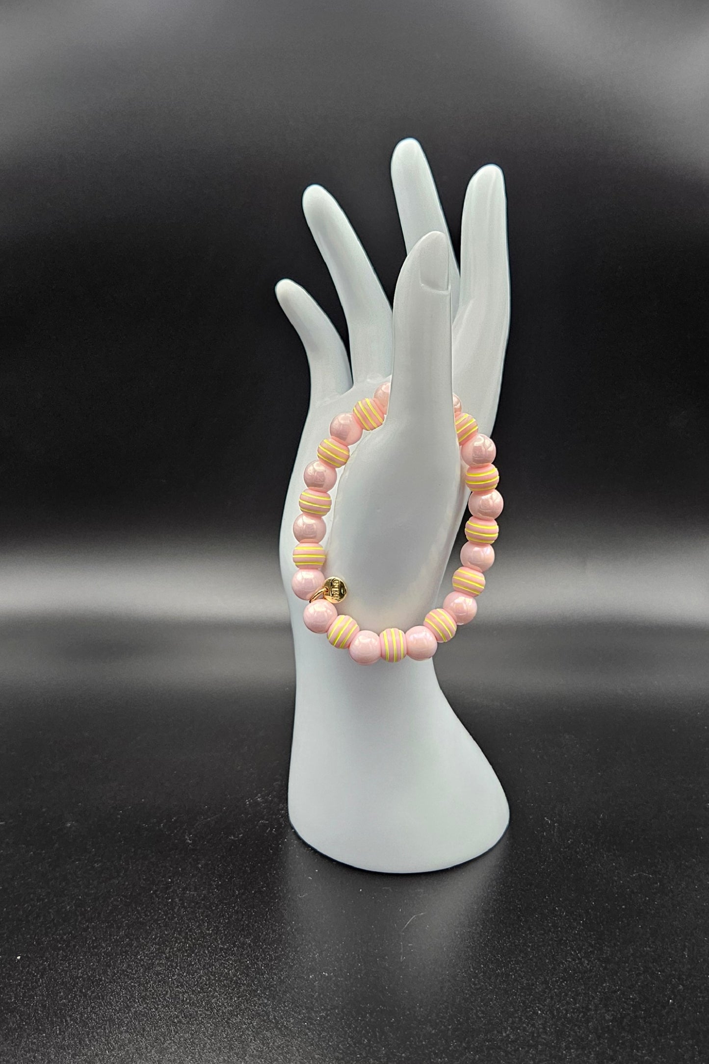 Biba Perlen SMALL | Gelb Rose