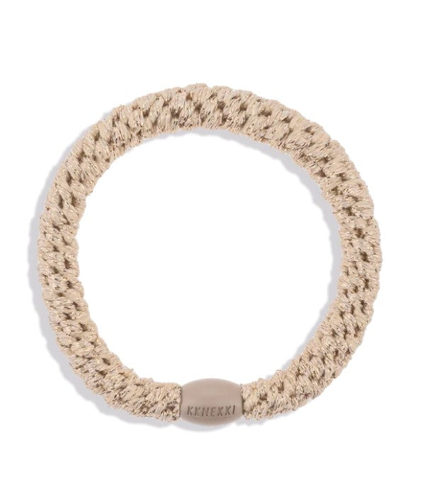 KKNEKKI® Haarband REGULAR | Beige Glitter