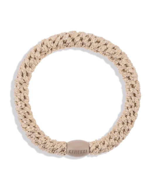 KKNEKKI® Haarband REGULAR | Beige Glitter