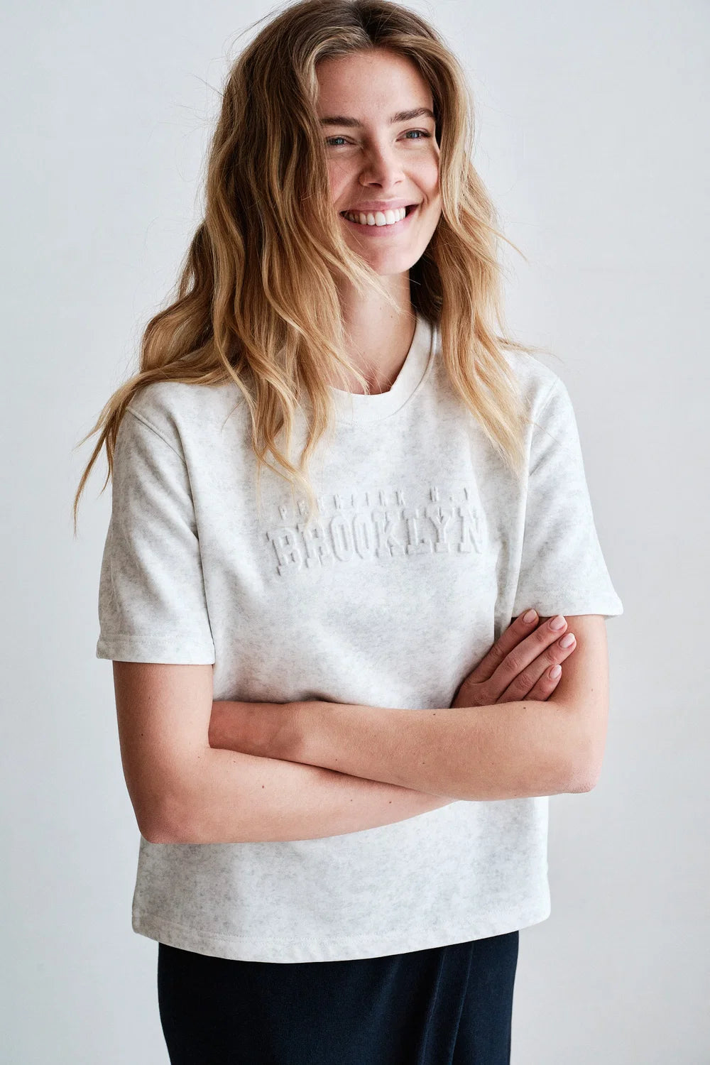 PENN & INK SWEATER | GREY MELANGE (W26C403)