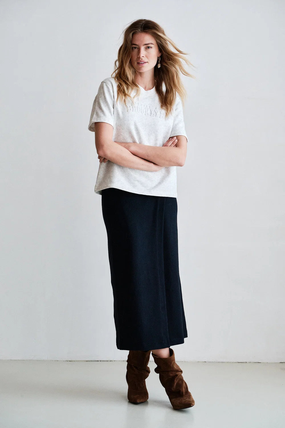 PENN & INK SWEATER | GREY MELANGE (W26C403)